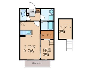 アミティエ安部山の物件間取画像